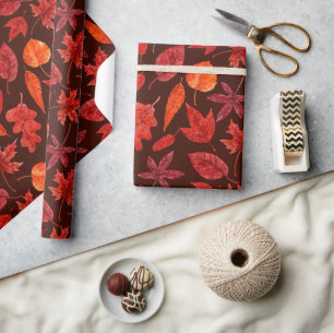 Waterverf herfst cadeaupapier