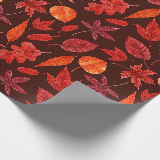 Waterverf herfst cadeaupapier (Hoek)