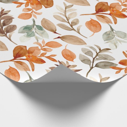 Waterverf Herfst Cadeaupapier (Hoek)