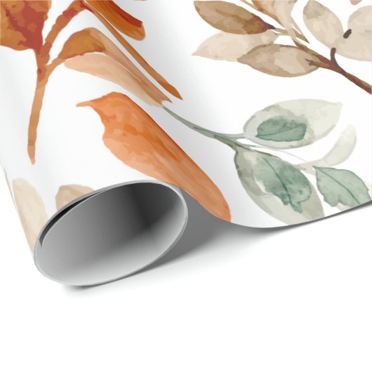 Waterverf Herfst Cadeaupapier (Rol Hoek)