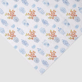 Waterverf Herfst Chinese lantaarns gember potje Tissuepapier (Detail)