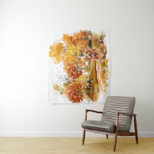 Waterverf Herfst Dog Design- Golden Retriever Wandkleed (In situ)