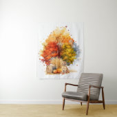 Waterverf Herfst Dog Design- Golden Retriever Wandkleed (In situ)