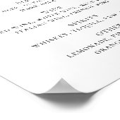 Waterverf herfst drinken voor de bloemetjesbosbess poster (Hoek)