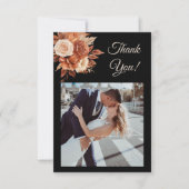 Waterverf herfst Elegance-Flat Dank u kaart (Voorkant)