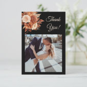 Waterverf herfst Elegance-Flat Dank u kaart (Staand voorkant)