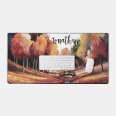 Waterverf herfst Elegant Bureaumat (Keyboard & Muis)