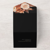 Waterverf herfst elegantie-bruiloft all in one uitnodiging (Buitenkant)