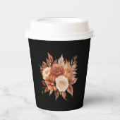 Waterverf herfst Elegantie-bruiloft- Papieren Bekers (Voorkant)