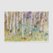 Waterverf Herfst Espenbomen Tissuepapier (Voorkant)