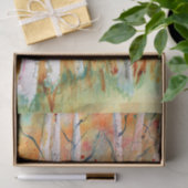 Waterverf Herfst Espenbomen Tissuepapier (Geschenk)