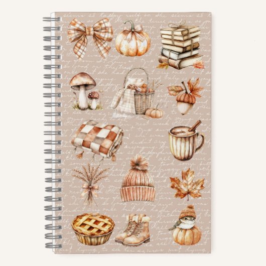 Waterverf Herfst Favoriet Notitieboek (Voorkant)
