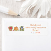 Waterverf Herfst Favoriete Dingen Retouradres Etiket (Insitu)