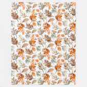 Waterverf Herfst Fleece Deken (Voorkant)