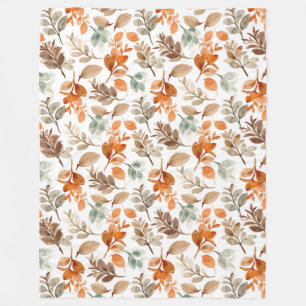 Waterverf Herfst Fleece Deken