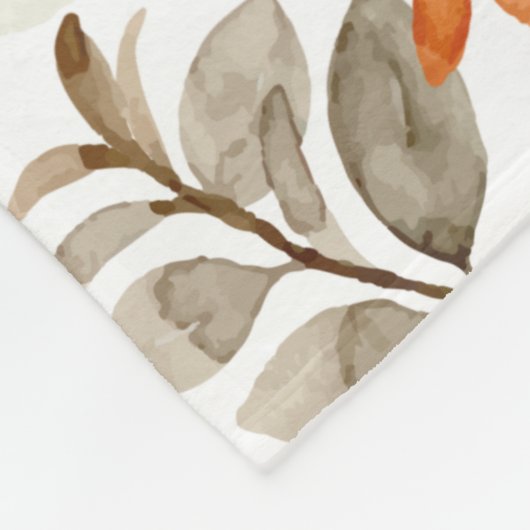 Waterverf Herfst Fleece Deken (Hoek)