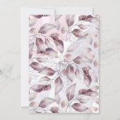 waterverf herfst floral baby shower nodigt  uit (Achterkant)