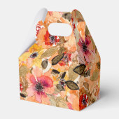 Waterverf herfst Floral Collage Bedankdoosjes (Achterkant)