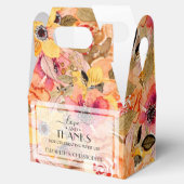 Waterverf herfst Floral Collage Bedankdoosjes (Geopend)