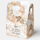 Waterverf herfst Floral Collage Gable Bedankdoosjes (Geopend)