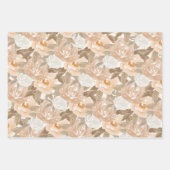 Waterverf herfst Floral Collage Inpakpapier Vel (Voorkant)