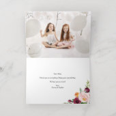 Waterverf Herfst Floral Garland Happy Moederdag Folie Feestdagenkaart (Binnenlaag)