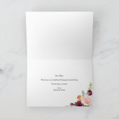 Waterverf Herfst Floral Garland Happy Moederdag Kaart (Binnen)