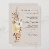 WATERVERF Herfst Floral Pampas Grass Elegant Kaart (Voorkant / Achterkant)