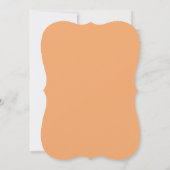 Waterverf herfst Floral Peach Gold Quinceanera Kaart (Achterkant)