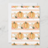 Waterverf Herfst Floral Pumpkins Sweet Sixteen Kaart (Achterkant)