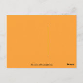 Waterverf Herfst Football Pumpkin Latte Poem Briefkaart (Achterkant)