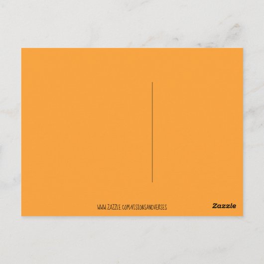 Waterverf Herfst Football Pumpkin Latte Poem Briefkaart (Achterkant)