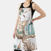 Waterverf herfst: gekleurd pompoenpatroon schort (Insitu)