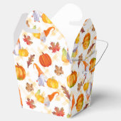 Waterverf Herfst gnomen, pompoenen en bladeren Bedankdoosjes (Geopend)