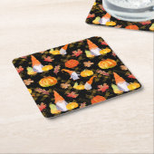 Waterverf Herfst gnomen, pompoenen en bladeren Kartonnen Onderzetters (Schuin)