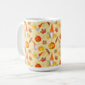 Waterverf Herfst gnomen, pompoenen en bladeren Koffiemok (Voorkant links)