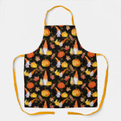 Waterverf Herfst gnomen, pompoenen en bladeren Schort (Voorkant)