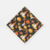 Waterverf Herfst gnomen, pompoenen en bladeren Servet (Hoek)