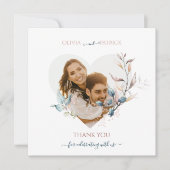 Waterverf Herfst groene eucalyptus met roos goud Kaart (Voorkant)