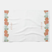 Waterverf Herfst Hallo Pompoenen "Arabische Herfst Theedoek (Horizontaal)