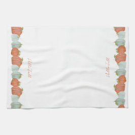 Waterverf Herfst Hallo Pompoenen "Arabische Herfst Theedoek