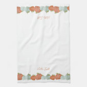 Waterverf Herfst Hallo Pompoenen "Arabische Herfst Theedoek (Verticaal)