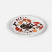 Waterverf Herfst Halloween Baby shower Whimsical Papieren Bordje (Gekanteld)