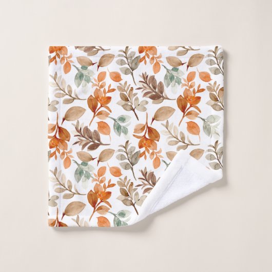 Waterverf Herfst handdoekset Bad Handdoek (Wasdoekje)