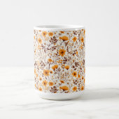 Waterverf Herfst Herfst Bloemen en Bladeren Koffiemok (Center)