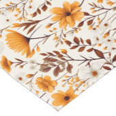 Waterverf Herfst Herfst Bloemen en Bladeren Korte Tafelloper (Hoek)