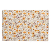 Waterverf Herfst Herfst Bloemen en Bladeren Kussensloop (Achterkant)