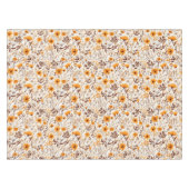 Waterverf Herfst Herfst Bloemen en Bladeren Tafelkleed (Voorkant (Horizontaal))