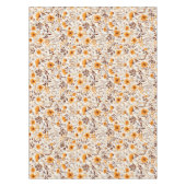 Waterverf Herfst Herfst Bloemen en Bladeren Tafelkleed (Voorkant)