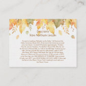 Waterverf Herfst Herfst Detail Kaarten | (Achterkant)